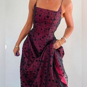 Vintage 90s goth style prom dress